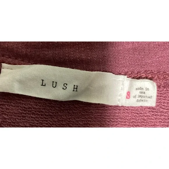 Lush Women's Cotton Tunic Dress with pockets‎ Crushed Berry Sz S Lagenlook Boho - Picture 5 of 10